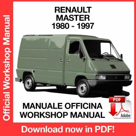 WORKSHOP MANUAL SERVICE REPAIR RENAULT MASTER I (1980-1997) (EN)