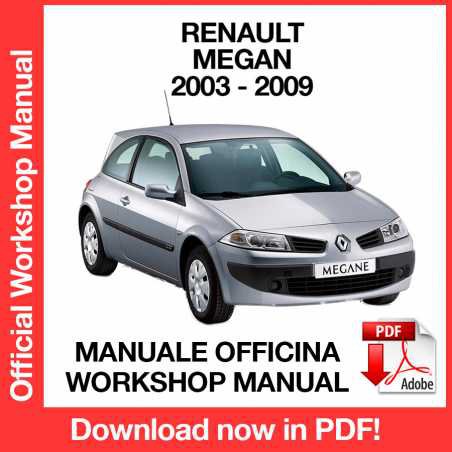 WORKSHOP MANUAL SERVICE REPAIR RENAULT MEGANE II X84 (2003-2009) (EN)