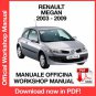 WORKSHOP MANUAL SERVICE REPAIR RENAULT MEGANE II X84 (2003-2009) (EN)