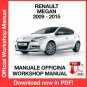 WORKSHOP MANUAL SERVICE REPAIR RENAULT MEGANE III X95 (2009-2015) (EN)