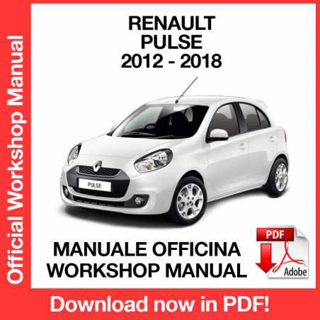WORKSHOP MANUAL SERVICE REPAIR RENAULT PULSE (2012-2018) (EN)