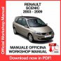WORKSHOP MANUAL SERVICE REPAIR RENAULT SCENIC II J84 (2003-2009) (EN)