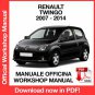 WORKSHOP MANUAL SERVICE REPAIR RENAULT TWINGO II X44 (2007-2014) (EN)