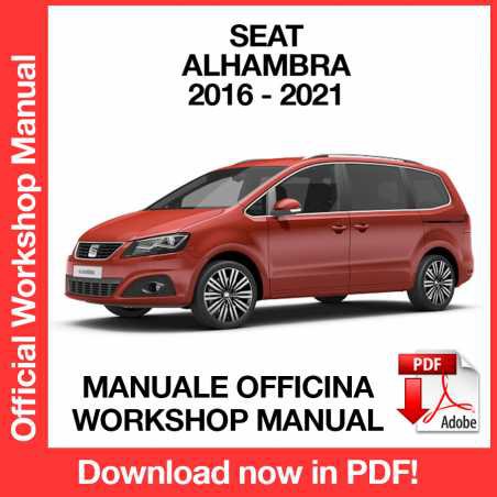 WORKSHOP MANUAL SERVICE REPAIR SEAT ALHAMBRA (2016-2021) (EN)