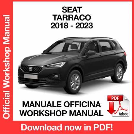 WORKSHOP MANUAL SERVICE REPAIR SEAT TARRACO (2018-2023) (EN)