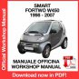 WORKSHOP MANUAL SERVICE REPAIR SMART FORTWO W450 (1998-2007) (EN)