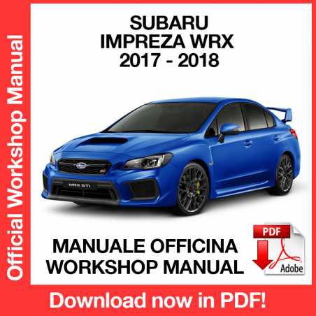 WORKSHOP MANUAL SERVICE REPAIR SUBARU IMPREZA WRX STI (2017-2018) (EN)