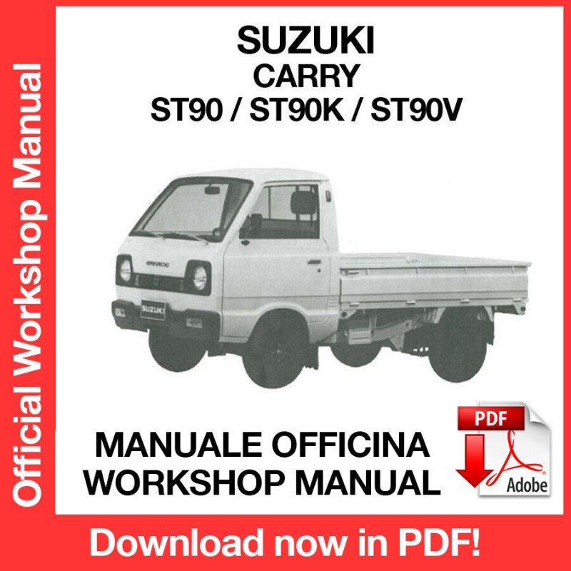 WORKSHOP MANUAL SERVICE REPAIR SUZUKI CARRY ST90 ST90K ST90V (1979) (EN)