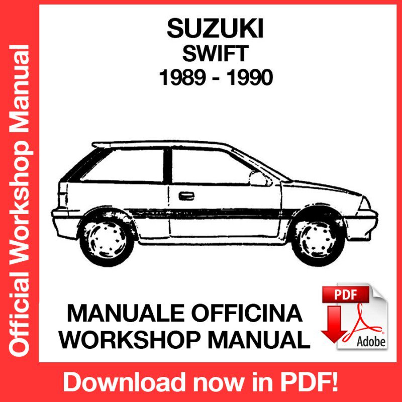 WORKSHOP MANUAL SERVICE REPAIR SUZUKI SWIFT (1989-1990) (EN)