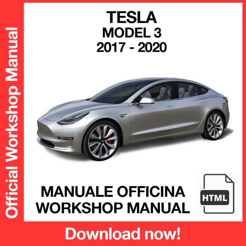WORKSHOP MANUAL SERVICE REPAIR TESLA MODEL 3 (2017-2020) (EN)