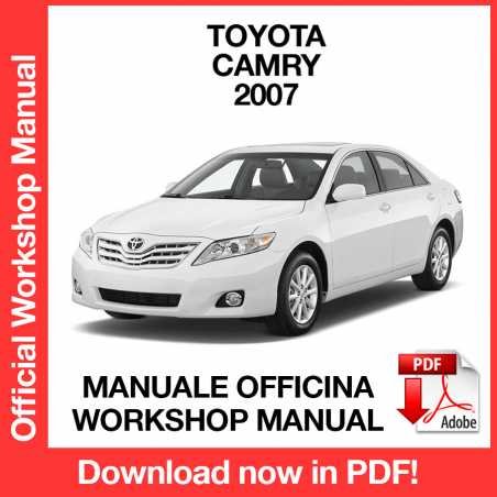 WORKSHOP MANUAL SERVICE REPAIR TOYOTA CAMRY (2007) (EN)