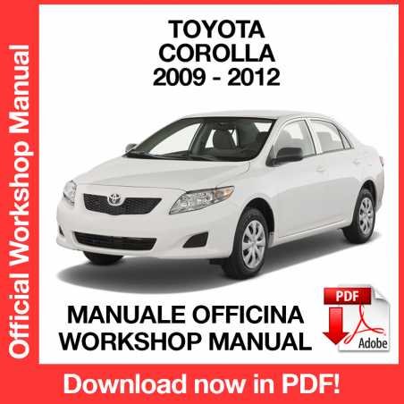 WORKSHOP MANUAL SERVICE REPAIR TOYOTA COROLLA (2009-2012) (EN)