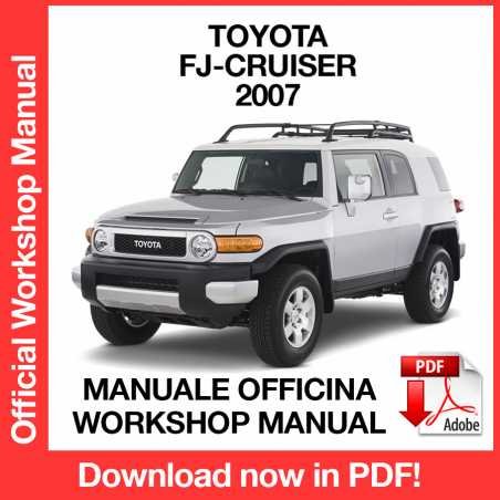 WORKSHOP MANUAL SERVICE REPAIR TOYOTA FJ-CRUISER (2007) (EN)