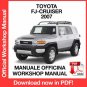 WORKSHOP MANUAL SERVICE REPAIR TOYOTA FJ-CRUISER (2007) (EN)