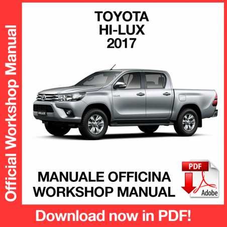 WORKSHOP MANUAL SERVICE REPAIR TOYOTA HI-LUX (2017) (EN)