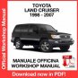 WORKSHOP MANUAL SERVICE REPAIR TOYOTA LAND CRUISER J100 (1998-2007) (EN)