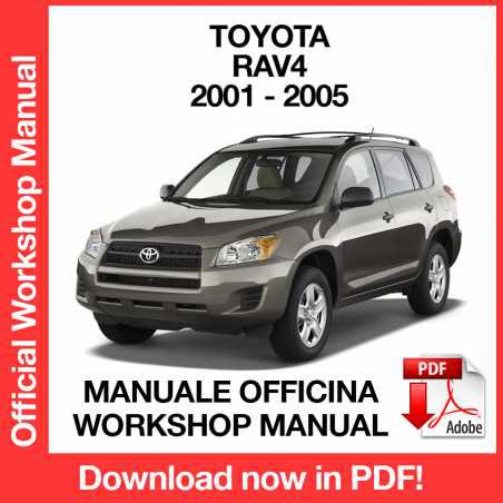 WORKSHOP MANUAL SERVICE REPAIR TOYOTA RAV4 XA20 (2001-2005) (EN)