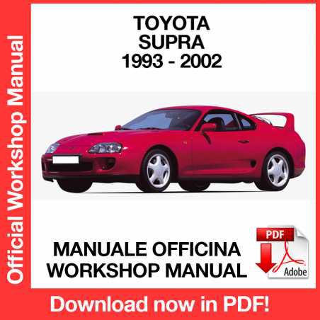 WORKSHOP MANUAL SERVICE REPAIR TOYOTA SUPRA (1993-2002) (EN)