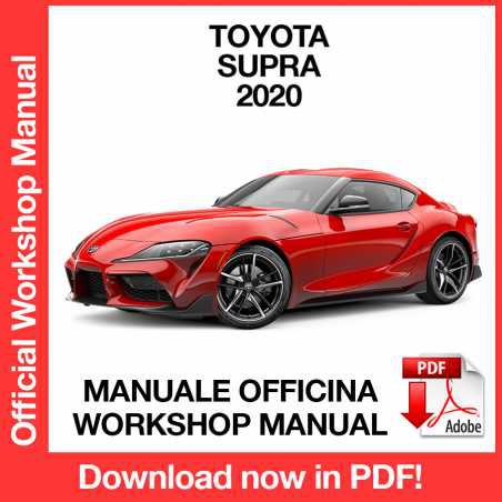 WORKSHOP MANUAL SERVICE REPAIR TOYOTA SUPRA (2020) (EN)