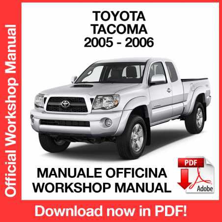 WORKSHOP MANUAL SERVICE REPAIR TOYOTA TACOMA (2005-2006) (EN)