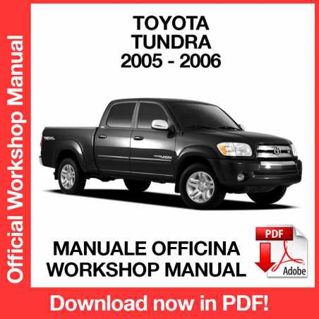 WORKSHOP MANUAL SERVICE REPAIR TOYOTA TUNDRA (2005-2006) (EN)