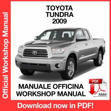 WORKSHOP MANUAL SERVICE REPAIR TOYOTA TUNDRA (2009) (EN)