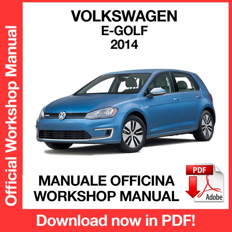 WORKSHOP MANUAL SERVICE REPAIR VOLKSWAGEN E-GOLF (2014) (EN)