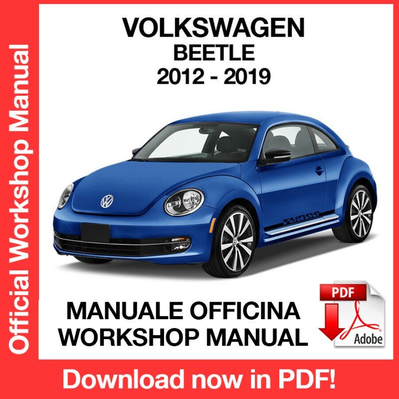 WORKSHOP MANUAL SERVICE REPAIR VOLKSWAGEN NEW BEETLE (2012-2019) (EN)