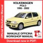 WORKSHOP MANUAL SERVICE REPAIR VOLKSWAGEN POLO (1995-2002) (EN)