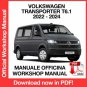 WORKSHOP MANUAL SERVICE REPAIR VOLKSWAGEN TRANSPORTER T6.1 (2022-2024) (EN)