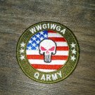 Q ANON iron on embroiderED patch 2.5"  TRUMP USA PUNISHER WWG1WGA Q ARMY