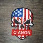Q ANON iron on embroiderED patch 2.5"  TRUMP USA PUNISHER WWG1WGA Q ARMY RABBIT