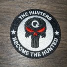 Q ANON iron on embroiderED patch 2.5"  TRUMP USA PUNISHER WWG1WGA Q ARMY HUNTERS