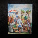 Beautiful, Exotic Canvas Painting, Signed Lazare, African Scene