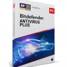 NEW BITDEFENDER ANTIVIRUS PLUS - 10 -PC - 2-YR - GLOBAL