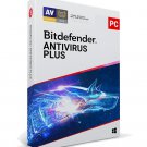 NEW BITDEFENDER ANTIVIRUS PLUS - 5 -PC - 3-YR - GLOBAL