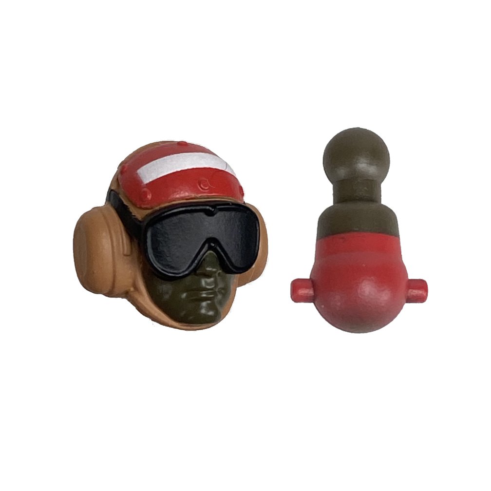 3.75 Inch Navy Deck Crew (red) Head 2
