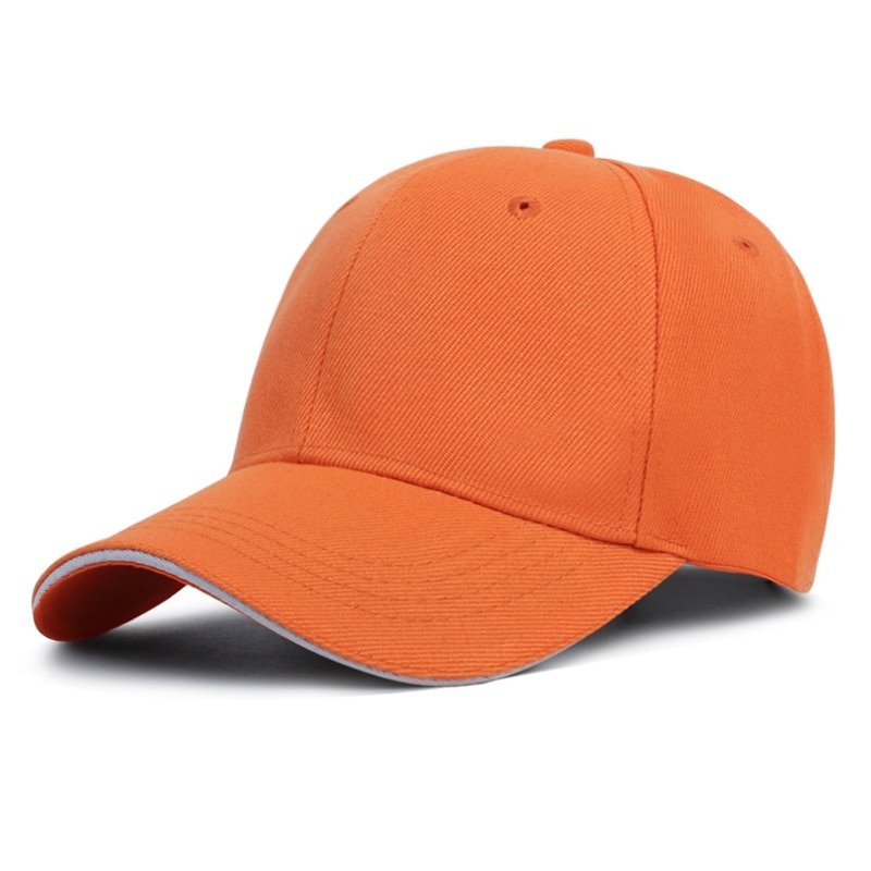Adjustable Shade Outdoor Orange Baseball Cap