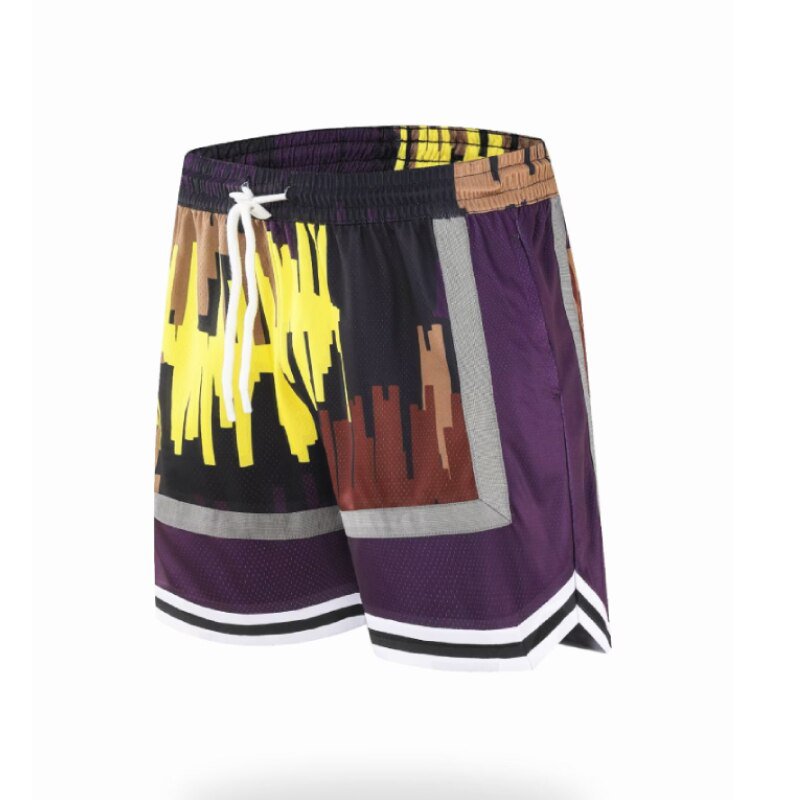 Running Basketball Shorts Men Mesh brown Shorts