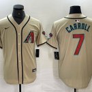Corbin Carroll Diamondbacks Gold Alternate Replica Jerseys