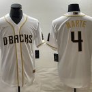 Ketel Marte Diamondbacks White Golden Replica Jersey
