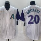 Luis Gonzalez Diamondbacks Cream Cooperstown Jersey
