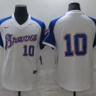 Chipper Jones Braves White Throwback Jersey