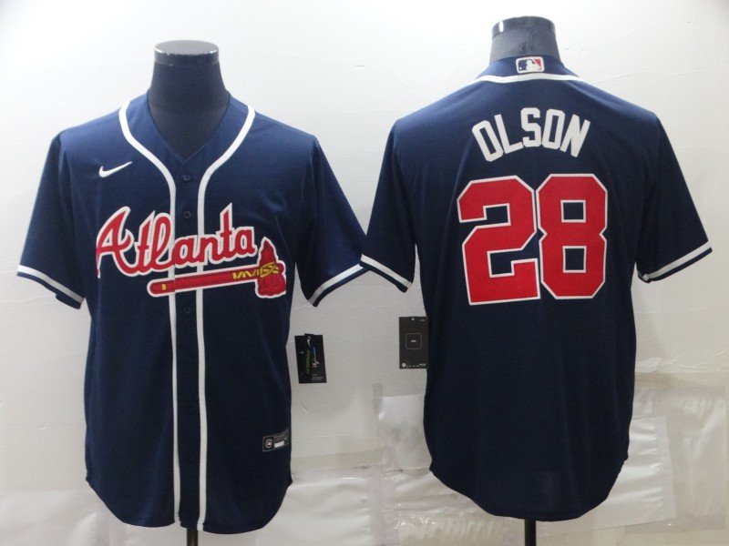 Matt Olson Braves Navy Alternate Replica Jersey