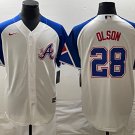 Matt Olson Braves White 2023 City Connect The A Replica Jersey