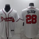 Matt Olson Braves White Home Replica Jersey