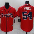 Max Fried Braves Red Alternate Replica Jersey
