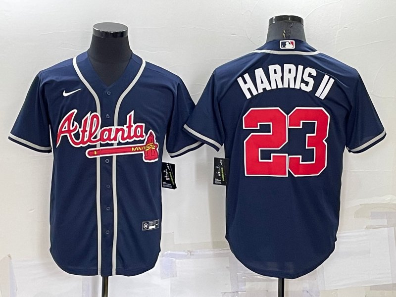 Michael Harris II Braves Navy Alternate Replica Jersey