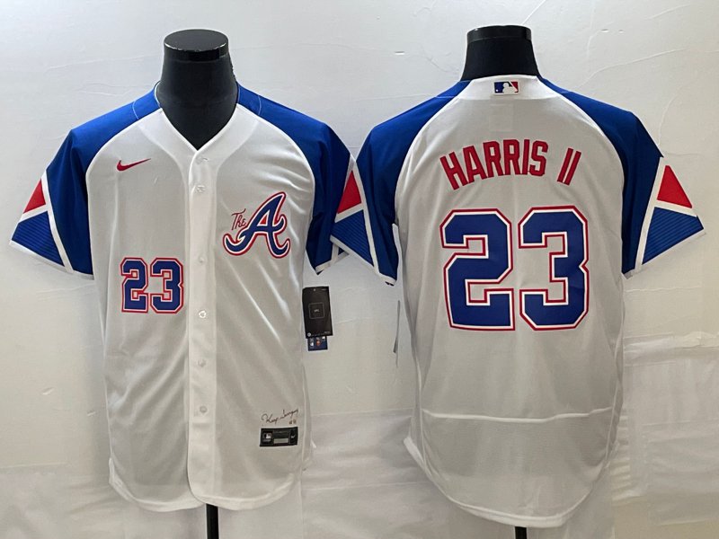 Michael Harris II Braves White 2023 City Connect The A Authentic Jersey