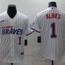 Ozzie Albies Braves White 2021 City Connect Replica Jersey